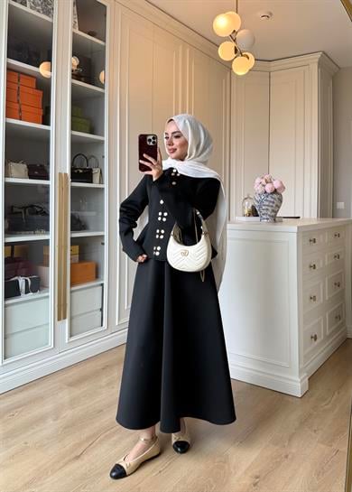 Bel Oturtmalı Scuba Takım Siyah