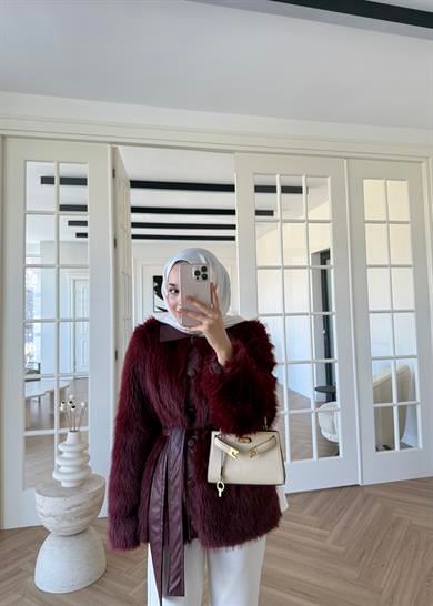 Benna Kürk Kaban Bordo