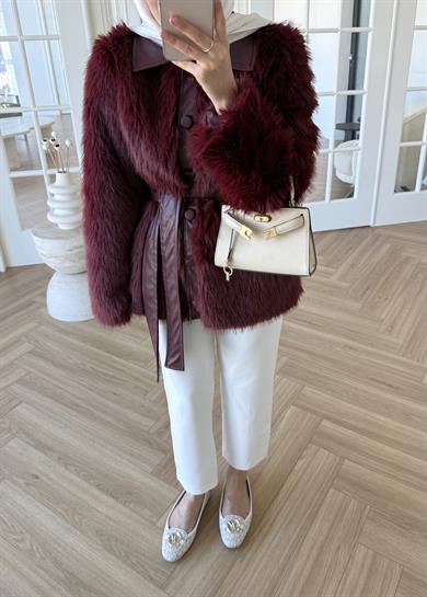 Benna Kürk Kaban Bordo