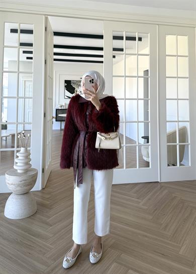 Benna Kürk Kaban Bordo