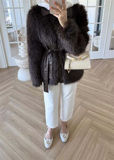 Benna Kürk Kaban Kahverengi