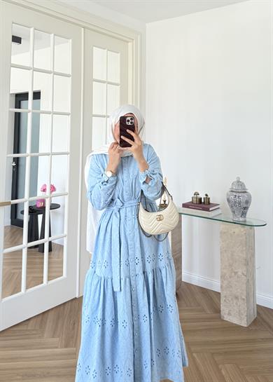 Bera Fisto Elbise Bebe Mavi