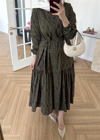 Bera Fisto Elbise Haki