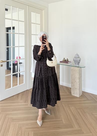 Bera Fisto Elbise Kahve