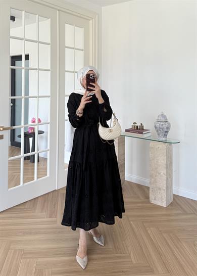 Bera Fisto Elbise Siyah