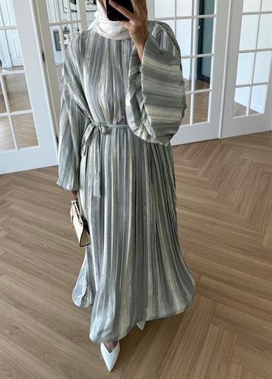 Bernadette Piliseli Grenli Elbise Suyeşili