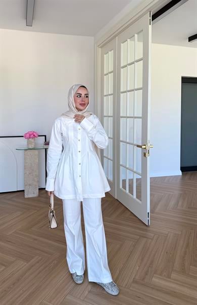 Bloom Denim Takım Ekru