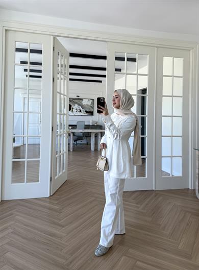 Bloom Denim Takım Ekru