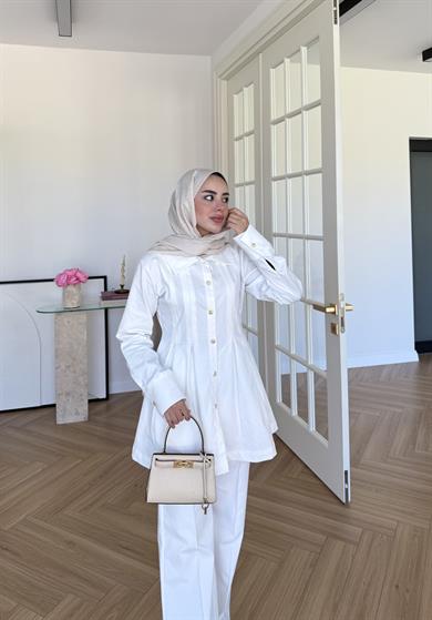 Bloom Denim Takım Ekru