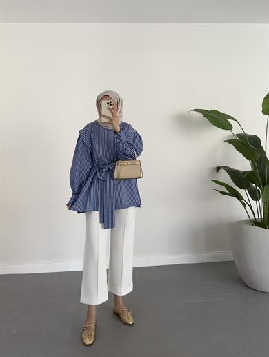 Çımalı Scuba Pantolon Beyaz