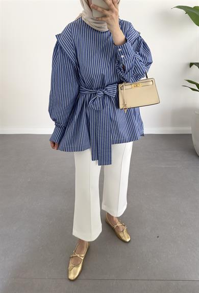 Çımalı Scuba Pantolon Beyaz