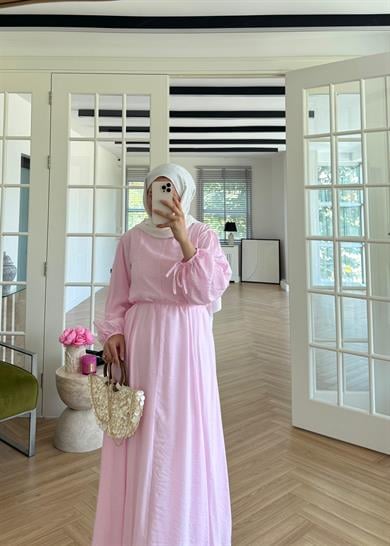 Daisy Elbise Pembe