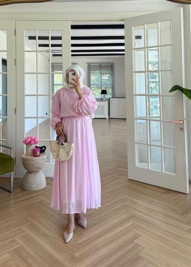 Daisy Elbise Pembe