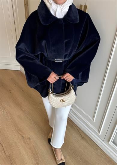 Deri Kemerli Panço Lacivert