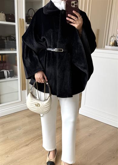 Deri Kemerli Panço Siyah