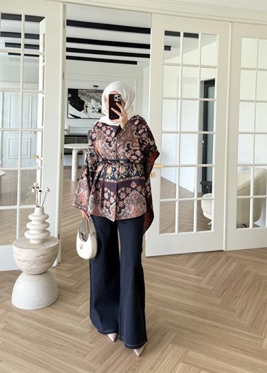 Nesa Jakarlı Ceket Bordo