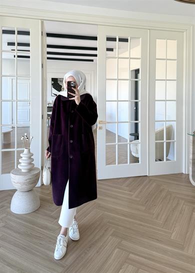 Deve Tüylü Cepli Kaban Mürdüm