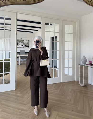 Dora Cupra Takım Kahve