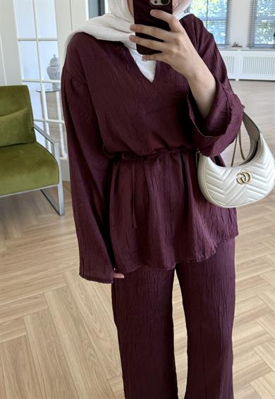 Eliza Kıraşlı Takım Bordo
