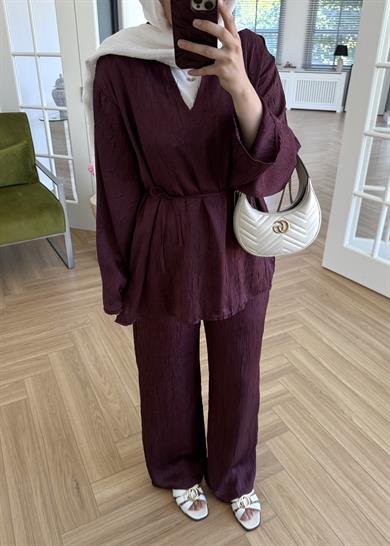 Eliza Kıraşlı Takım Bordo