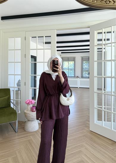 Eliza Kıraşlı Takım Bordo
