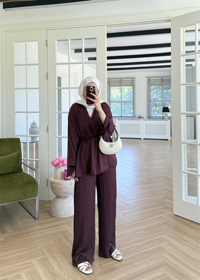 Eliza Kıraşlı Takım Bordo