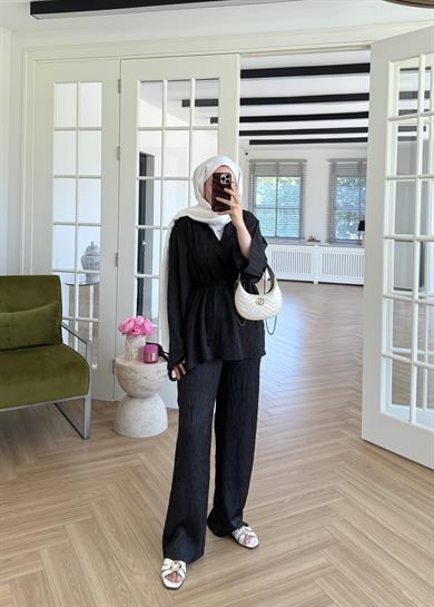 Eliza Kıraşlı Takım Siyah