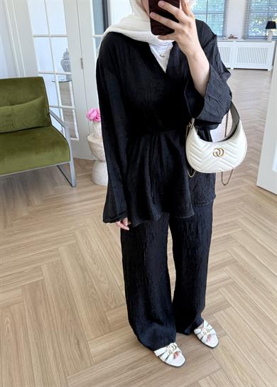 Eliza Kıraşlı Takım Siyah