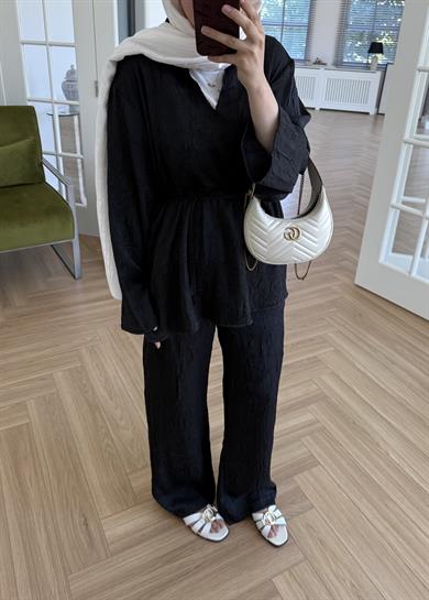 Eliza Kıraşlı Takım Siyah