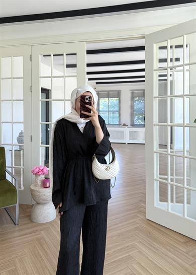 Eliza Kıraşlı Takım Siyah