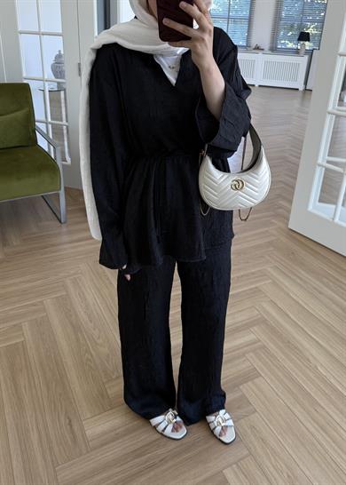 Eliza Kıraşlı Takım Siyah