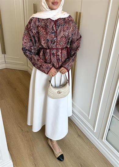 Eva Jakar Ceket Bordo