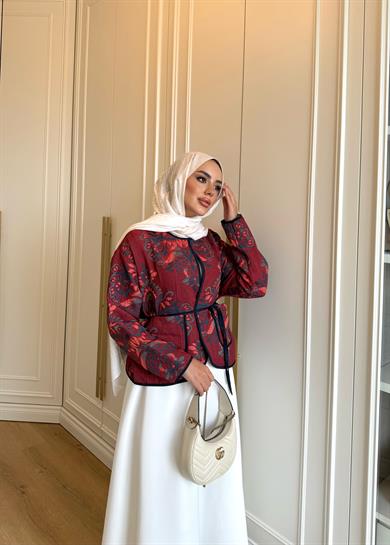 Eva Jakar Ceket Kırmızı