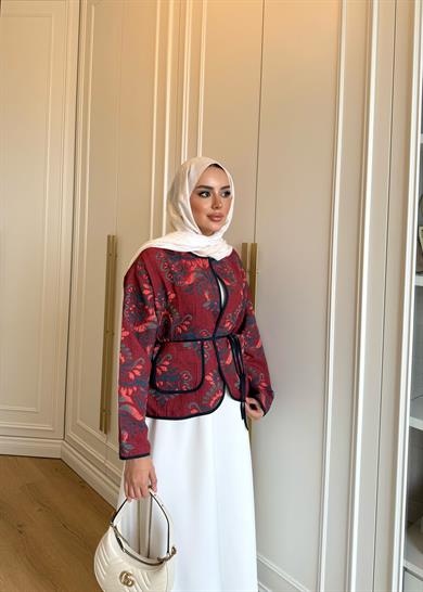 Eva Jakar Ceket Kırmızı