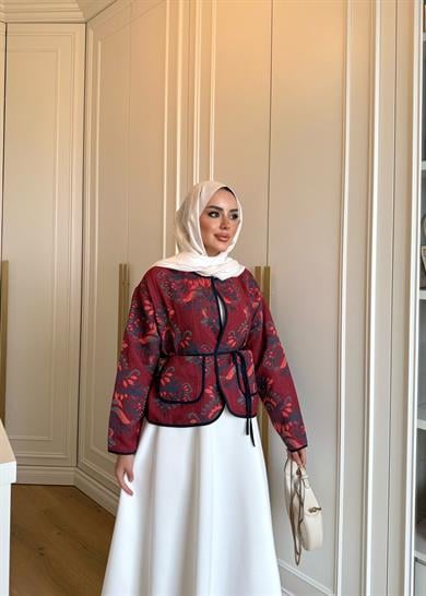 Eva Jakar Ceket Kırmızı