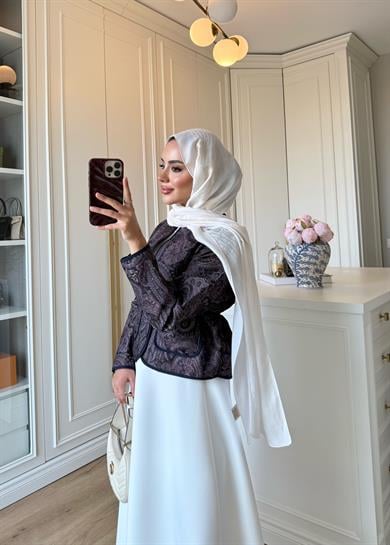 Eva Jakar Ceket Lacivert