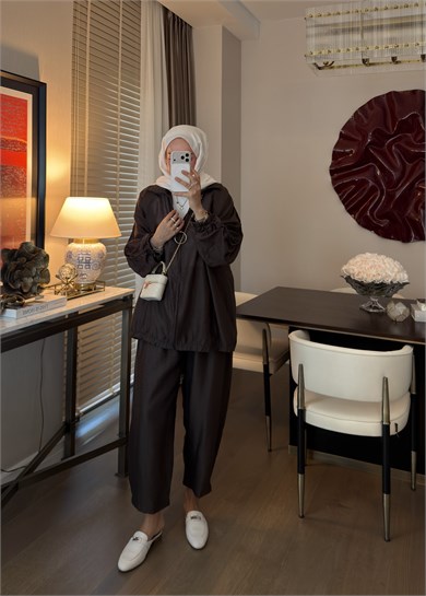 Fennes Modal Takım Acı Kahve 