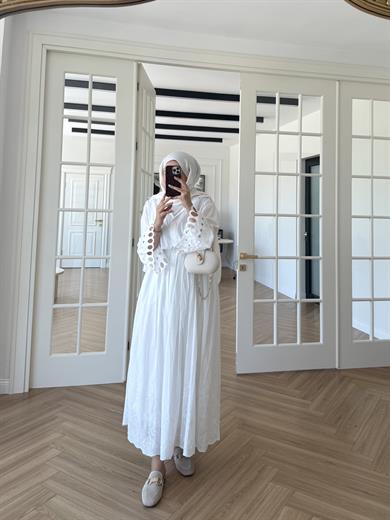 Fisto Dantel Etek Ekru