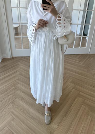 Fisto Dantel Etek Ekru