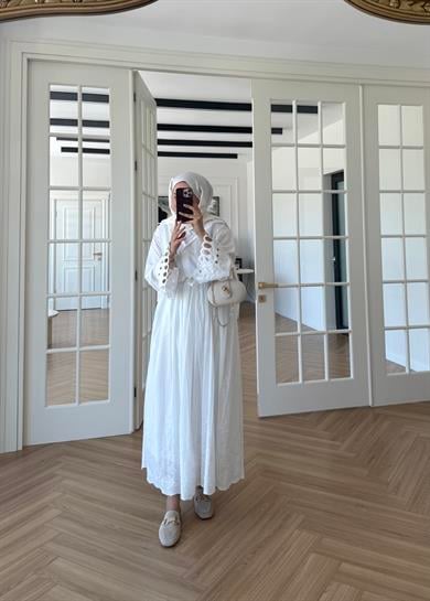 Fisto Dantel Etek Ekru