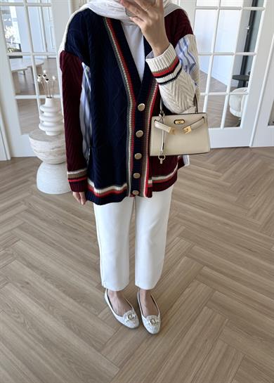 Gömlek Kolej Hırka Bordo