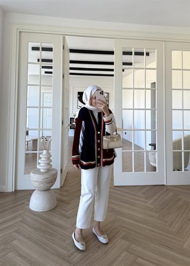 Gömlek Kolej Hırka Bordo