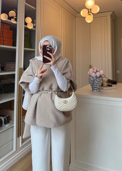 Hola Şallı Fox Kaban Bej