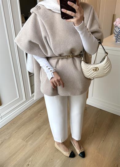 Hola Şallı Fox Kaban Bej