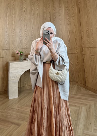 Kraşlı Pileli Etek Yavruağzı