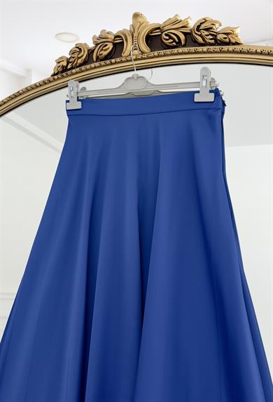 Kloş Saten Etek Saks