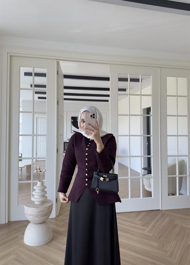 Kloş Zra Saten Etek Siyah