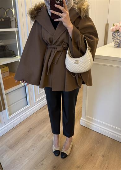 Kürk Şapkalı Kaşe Kaban Toprak