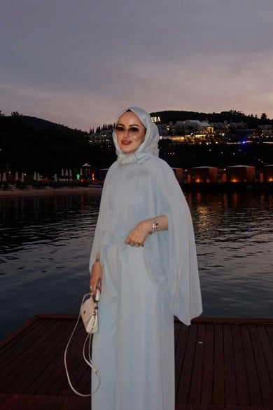 Lavena Şifon Takım Bebe Mavi