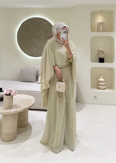 Lavena Şifon Takım Lime